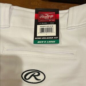 Rawlings White Men's Baseball Pants